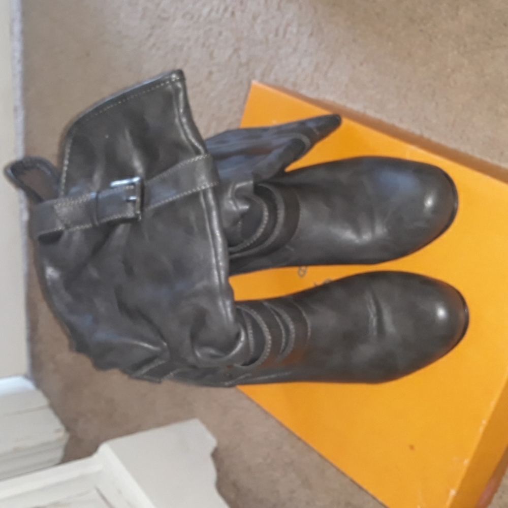 Grey Boots